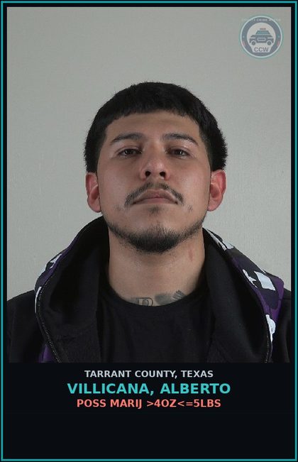 CCW arrest card for Villicana, Alberto in Tarrant County: DRIVING WHILE INTOXICATED