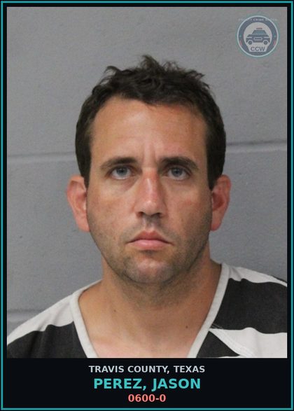 CCW arrest card for Perez, Jason in Travis County: 0600-0