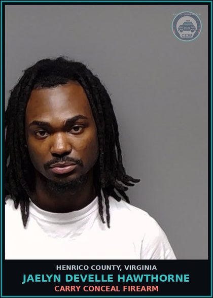 CCW arrest card for Jaelyn Develle Hawthorne in Henrico County: ASSAULT: (MISDEMEANOR)