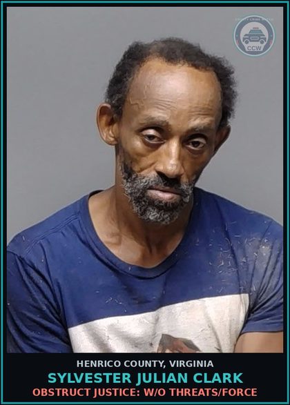 CCW arrest card for Sylvester Julian Clark in Henrico County: DRUGS: POSSESS SCH I OR II