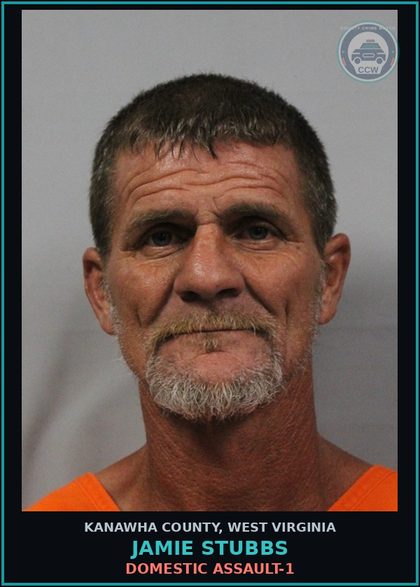 CCW arrest card for Jamie Stubbs in Kanawha County: DOMESTIC ASSAULT-1