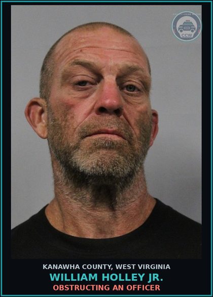 CCW arrest card for William Holley Jr. in Kanawha County: RECKLESS DRIVING-1