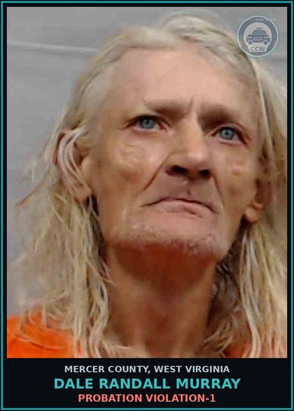 CCW arrest card for Dale Randall Murray in Mercer County: PROBATION VIOLATION-1