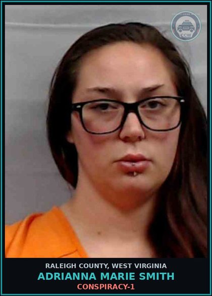 CCW arrest card for Adrianna Marie Smith in Raleigh County: CONSPIRACY-1