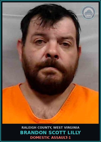 CCW arrest card for Brandon Scott Lilly in Raleigh County: DOMESTIC ASSAULT-1