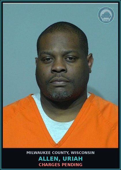 CCW arrest card for Allen, Uriah in Milwaukee County: Charges Pending