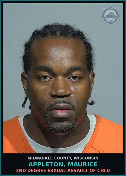 CCW arrest card for Appleton, Maurice in Milwaukee County: Possession of Firearm - Convicted Felon in this State