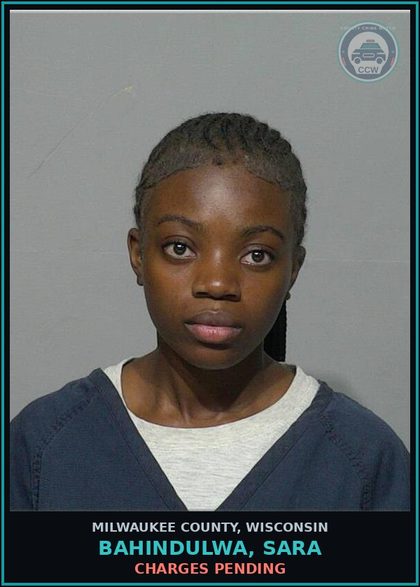 CCW arrest card for Bahindulwa, Sara in Milwaukee County: Charges Pending