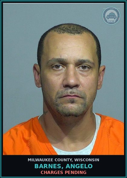 CCW arrest card for Barnes, Angelo in Milwaukee County: Charges Pending