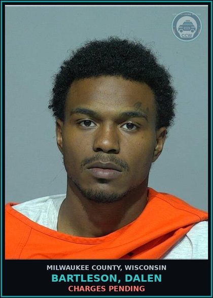 CCW arrest card for Bartleson, Dalen in Milwaukee County: Charges Pending
