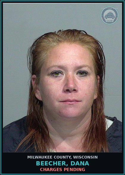 CCW arrest card for Beecher, Dana in Milwaukee County: Charges Pending
