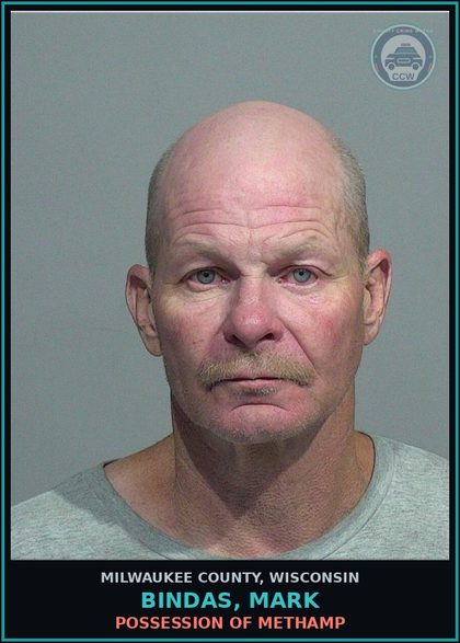 CCW arrest card for Bindas, Mark in Milwaukee County: Theft-Movable Property >$2500-$5000
