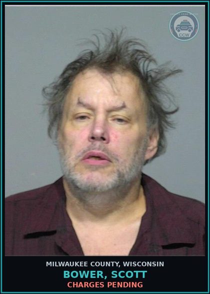 CCW arrest card for Bower, Scott in Milwaukee County: Charges Pending