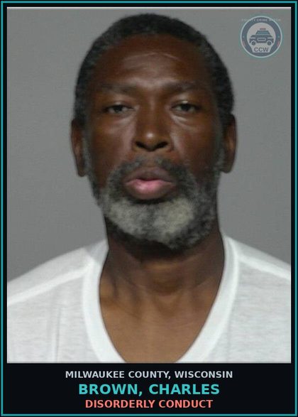 CCW arrest card for Brown, Charles in Milwaukee County: Charges Pending