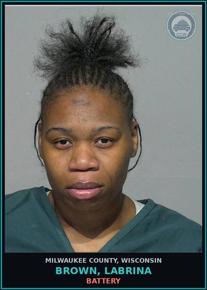 CCW arrest card for Brown, Labrina in Milwaukee County: Habitual Criminality