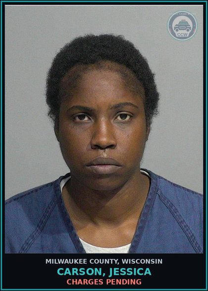 CCW arrest card for Carson, Jessica in Milwaukee County: Charges Pending