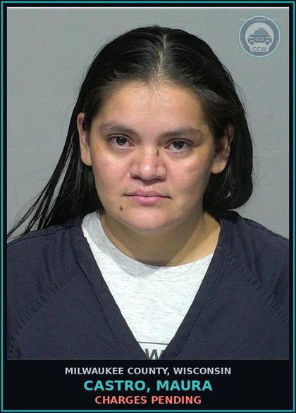 CCW arrest card for Castro, Maura in Milwaukee County: Charges Pending