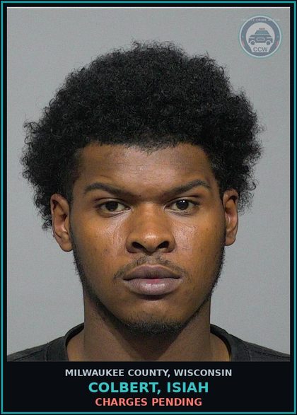 CCW arrest card for Colbert, Isiah in Milwaukee County: Charges Pending