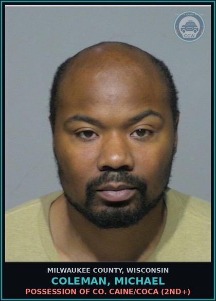 CCW arrest card for Coleman, Michael in Milwaukee County: 2nd-Degree Recklessly Endangering Safety