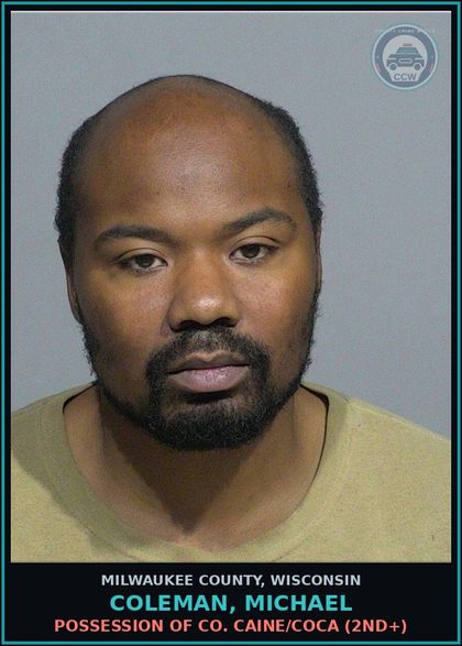 CCW arrest card for Coleman, Michael in Milwaukee County: 2nd-Degree Recklessly Endangering Safety