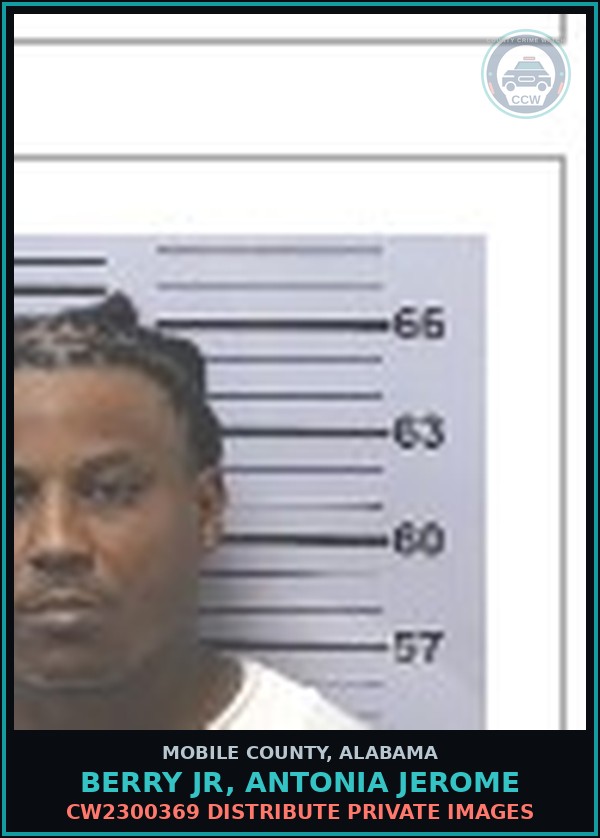 Booking mugshot of BERRY JR, ANTONIA JEROME in Mobile County