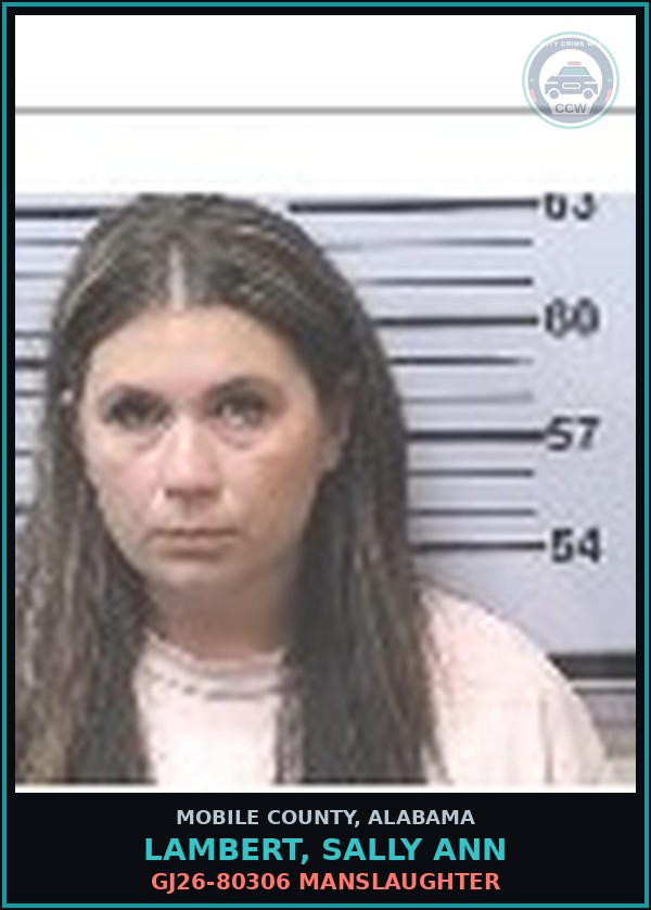 Booking mugshot of LAMBERT, SALLY ANN in Mobile County