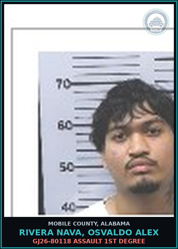 Booking mugshot of RIVERA NAVA, OSVALDO ALEX in Mobile County
