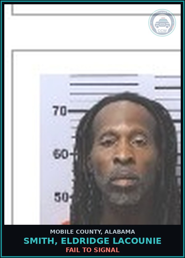 Booking mugshot of SMITH, ELDRIDGE LACOUNIE in Mobile County
