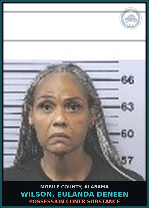 Booking mugshot of WILSON, EULANDA DENEEN in Mobile County