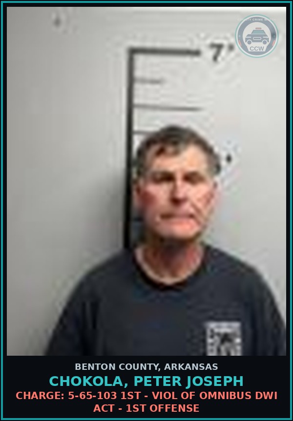 Booking mugshot of Chokola, Peter Joseph in Benton County