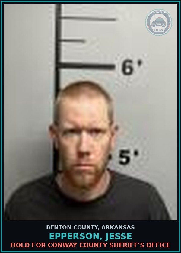 Booking mugshot of Epperson, Jesse in Benton County