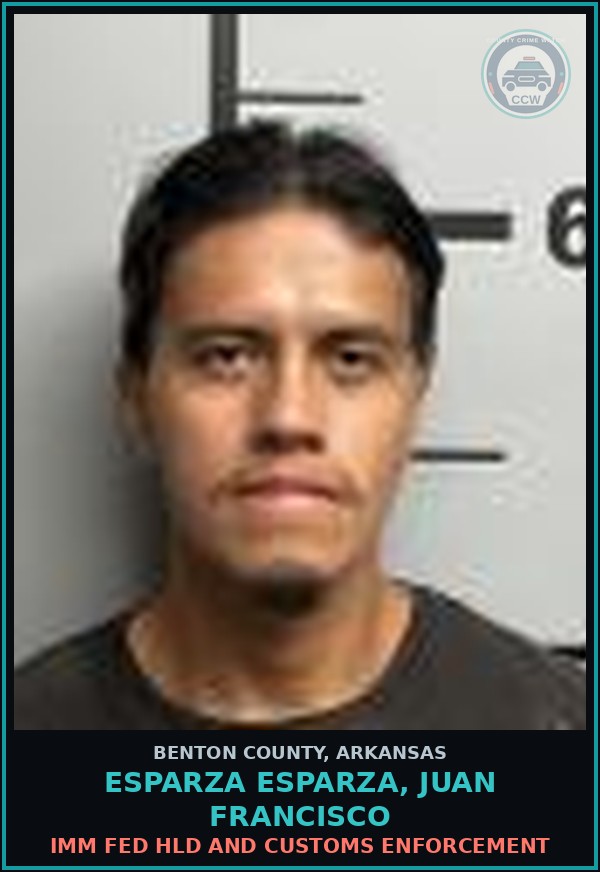 Booking mugshot of Esparza Esparza, Juan Francisco in Benton County