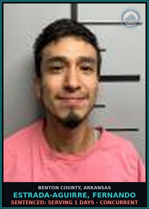 Booking mugshot of Estrada-Aguirre, Fernando in Benton County
