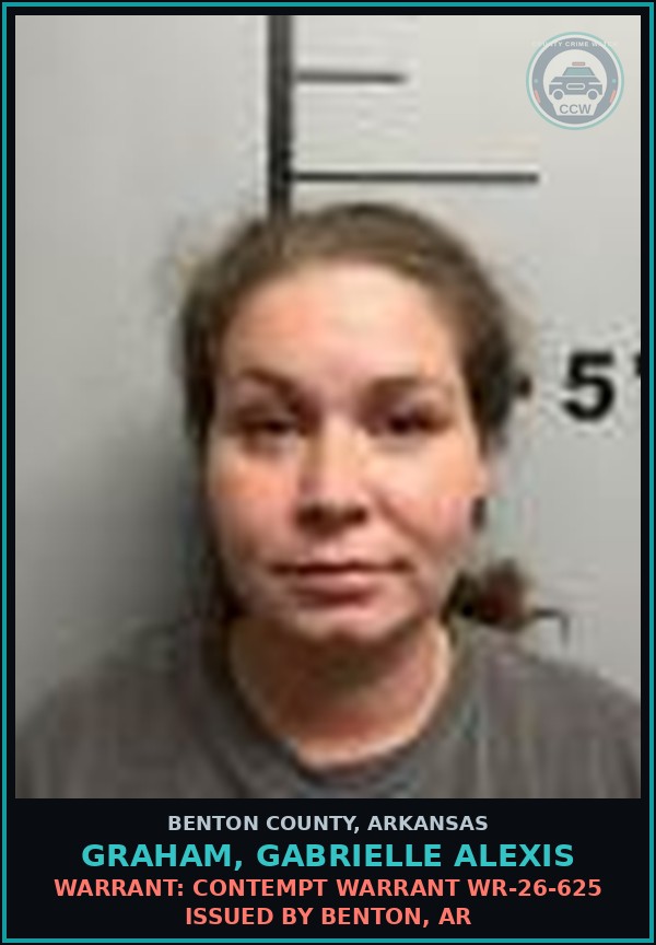 Booking mugshot of Graham, Gabrielle Alexis in Benton County