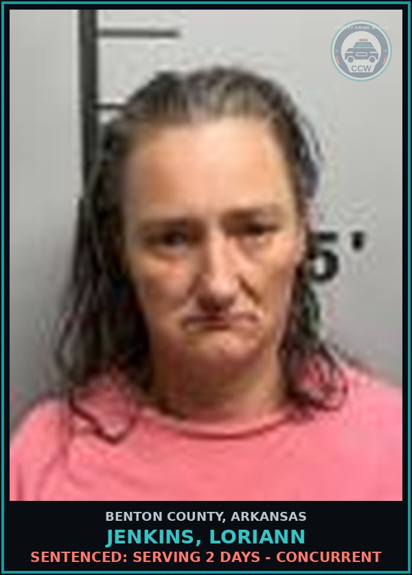 Booking mugshot of Jenkins, Loriann in Benton County