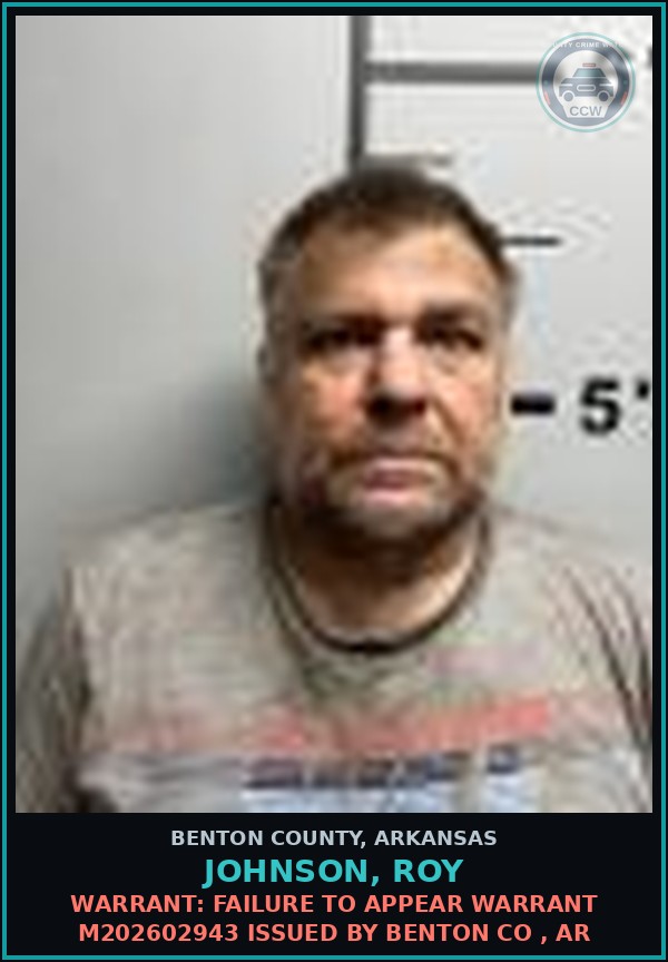Booking mugshot of Johnson, Roy in Benton County