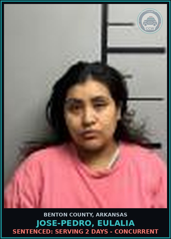 Booking mugshot of Jose-Pedro, Eulalia in Benton County