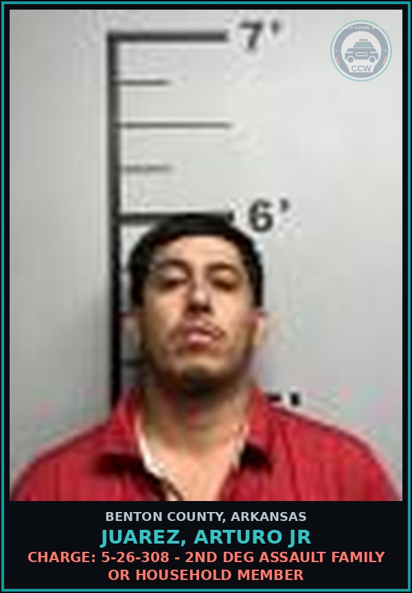 Booking mugshot of Juarez, Arturo Jr in Benton County
