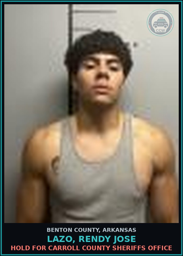 Booking mugshot of Lazo, Rendy Jose in Benton County