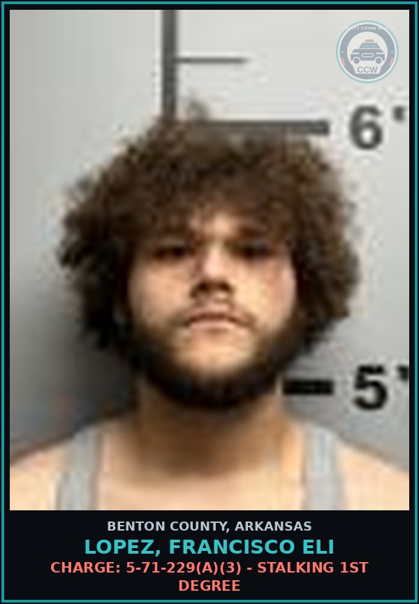 Booking mugshot of Lopez, Francisco Eli in Benton County