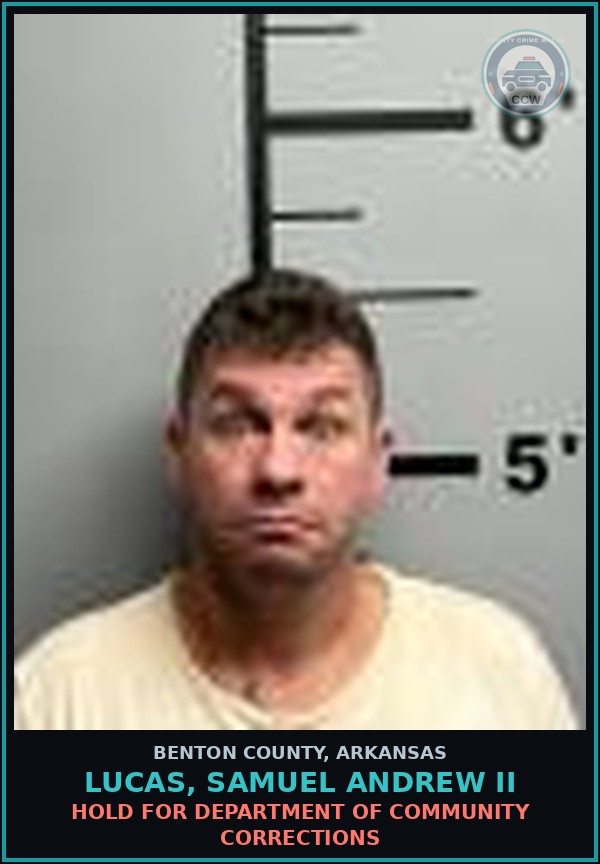 Booking mugshot of Lucas, Samuel Andrew Ii in Benton County