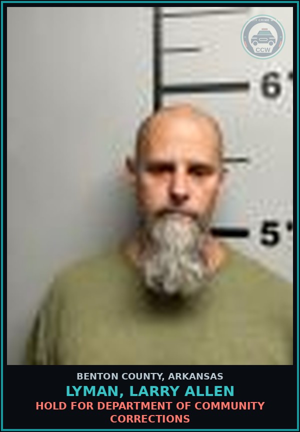 Booking mugshot of Lyman, Larry Allen in Benton County