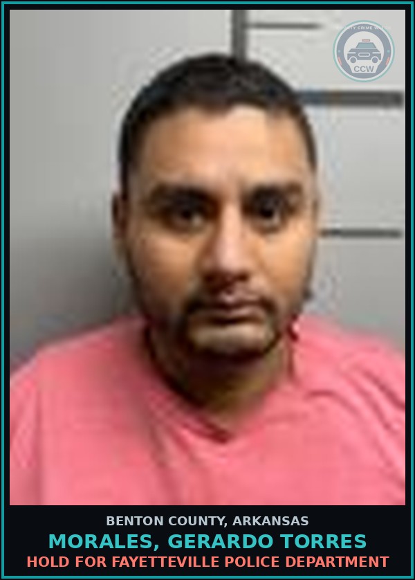 Booking mugshot of Morales, Gerardo Torres in Benton County
