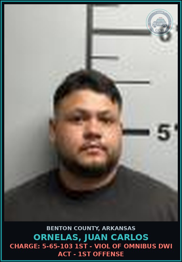Booking mugshot of Ornelas, Juan Carlos in Benton County