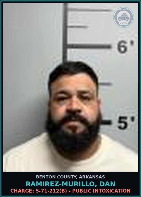 Booking mugshot of Ramirez-Murillo, Dan in Benton County