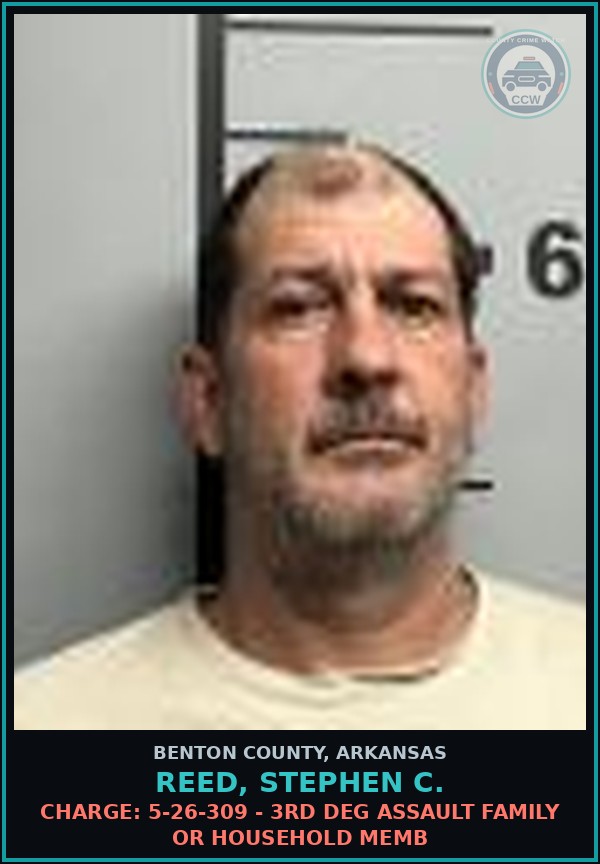 Booking mugshot of Reed, Stephen C. in Benton County