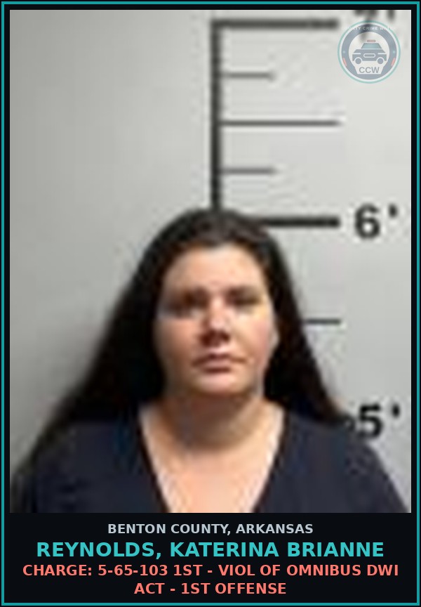 Booking mugshot of Reynolds, Katerina Brianne in Benton County