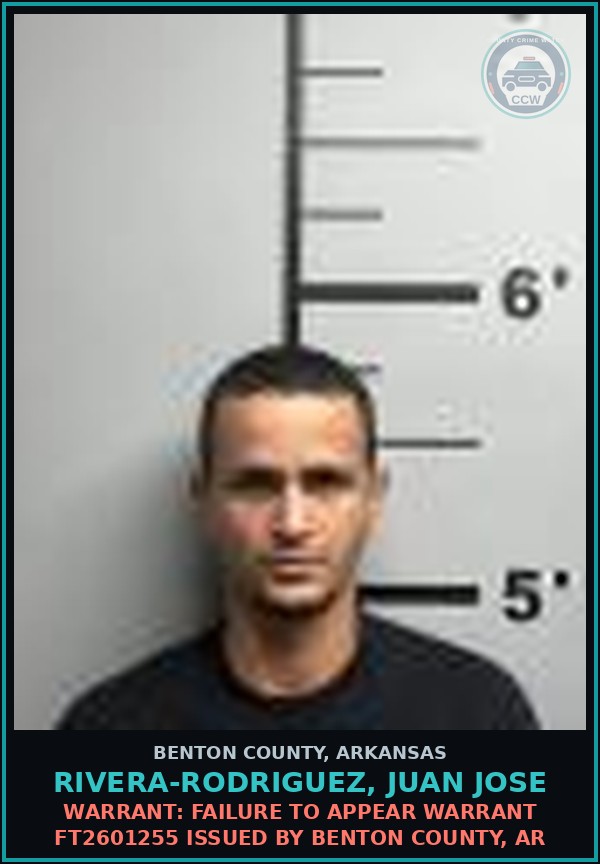Booking mugshot of Rivera-Rodriguez, Juan Jose in Benton County