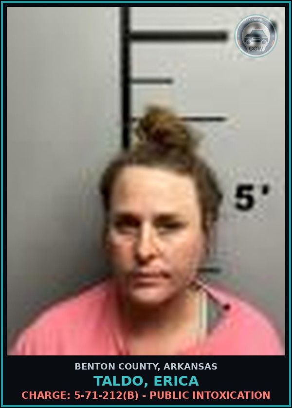 Booking mugshot of Taldo, Erica in Benton County
