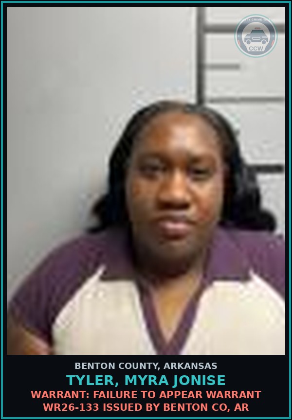 Booking mugshot of Tyler, Myra Jonise in Benton County
